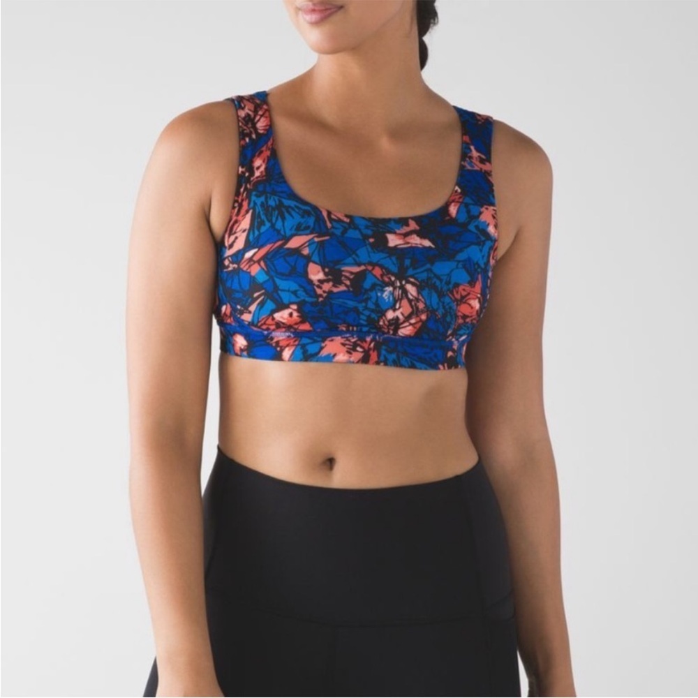 Lululemon Energy Paint Storm Blue Sports Bra